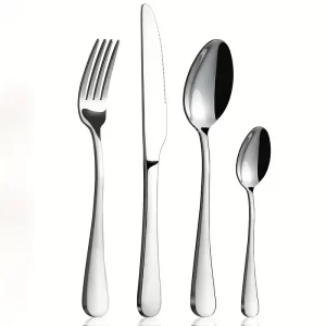 16pcs Stainless Steel Tableware Set